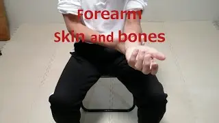 Peel the skin from the bones of the forearm