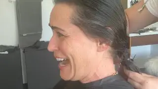 Rena Sofer Chops Her Hair Short