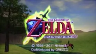 The Legend of Zelda Ocarina of Time 3D Opening (Title Screen)