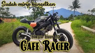 Custom Yamaha vixion old  Dari supermoto jadi Cafe racer