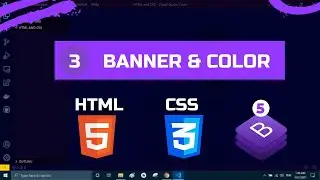How to add banner in html and css | responsive website | Bootstrap 5 | how to add color in html