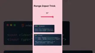 Range Input in CSS 