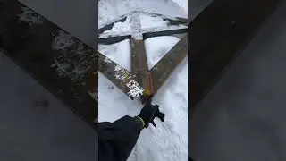 Как поставить #купель зимой, если очень хочется. Фундамент для #купели
