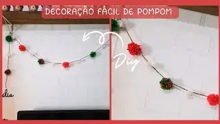 Decoração de Natal com pompom