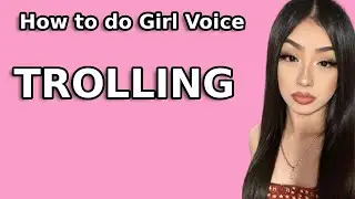 FEMALE GIRL VOICE TROLLING TUTORIAL🥰😍❤️ (HOW TO DO A FEMALE VOICE!)