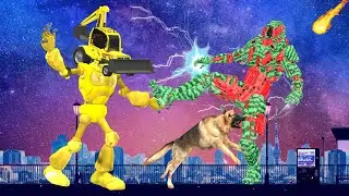 जादुई जेसीबी विशाल ट्रेक्टर vs तरबूज रोबोट Magical JCB Giant Tractor & Watermelon Robot Hindi Kahani