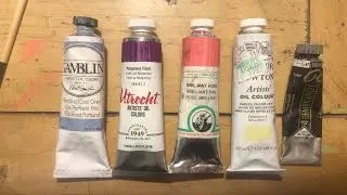 Comparison and review of oil paint brands: Gamblin, Utrecht, Old Holland, Winsor Newton, Rembrandt