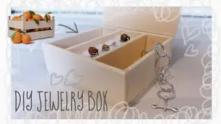 This jewelry box is made from a fruit box