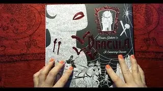 ASMR | Whispered Reading | Show & Tell | Dracula Coloring Book!