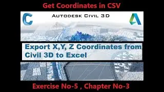 How To Export Points From AutoCAD Civil 3d to Excel Sheet | Points Data From Civil 3d To CSV