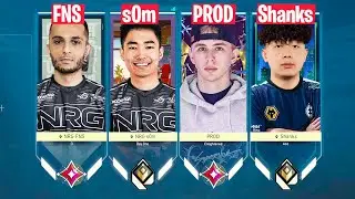 How NRG s0m, NRG FNS, PROD & EG Shanks team up vs Dasnerth in ranked... | VALORANT