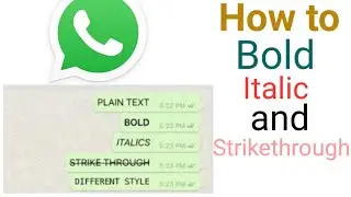 How to Use Different Fonts in Whatsapp | how to use Whatsapp Fonts | Fonts for whatsapp