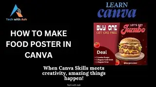 How to Create a Food Poster in Canva | Canva Tutorials