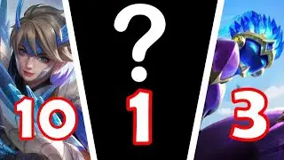 #mobilelegends  #mlbbcreatorcamp #fixed MOBILE LEGENDS TOP 10  SKINS • MOBILE LEGENDS BEST SKIN