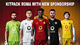Pes 2021 | Football Life New AS Roma Kitpack 2023/2034 with new sponsor Cpk and Sider
