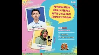 LIVE STREAMING TALKSHOW | PEMBELAJARAN BAHASA JERMAN UNTUK JOGJA YANG SEMAKIN ISTIMEWA