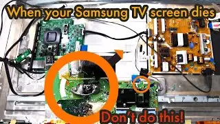 Samsung TV DEAD SCREEN? Do This Fix Proper #samsungtv #electronics #ledtvpanelrepair