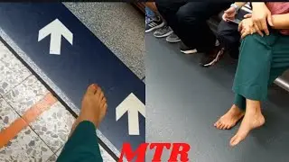 Walking BAREFOOT around MTR with my sons on a normal day