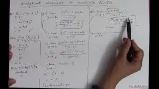 Limits 1.5: Examples of limits