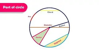 Parts of a Circle - Definition, Formulas, Examples