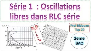 série d'exercices avec correction oscillations libres dans RLC série