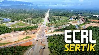 ECRL Sertik, Pahang: Progres Ogos 2024 vs Mac 2024 | East Coast Rail Link (ECRL)