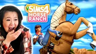 WE ARE GETTING HORSES Y'ALL😱😍🐎 | The Sims 4: Horse Ranch Trailer Reaction