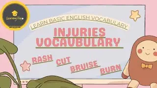 learn injury vocabulary in english|