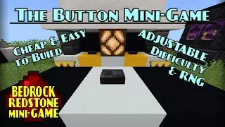 The Button Game | Minecraft Bedrock Redstone Minigame Tutorial