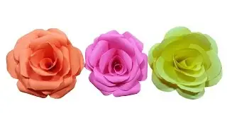 How to make paper Rose Flower (very easy) - HD