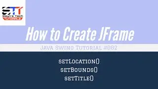 JFrame Location, Bounds, Title [ Hindi Tutorials ] | Java Swing Tutorial 