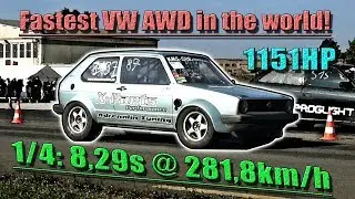 16Vampir VW Golf Mk1 1150HP AWD 8,29s @ 281km/h "Deleted Original Version 2014"