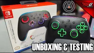 Unboxing & Testing PowerA Lumectra Enhanced Wireless Controller for Nintendo Switch