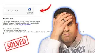 حل مشكلة Our systems have detected unusual traffic from your computer network