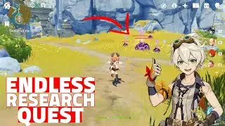 Endless Research Genshin Impact (World Quest) Guide Use Elemental Sight to find the slimes