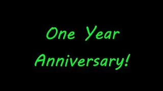 One Year Anniversary