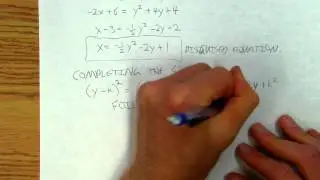 Parabolas5of8  Parabola equations, standard form versus vertex form part 1