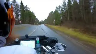 Мрачная погода 21 ноября поездка на Harley-Davidson