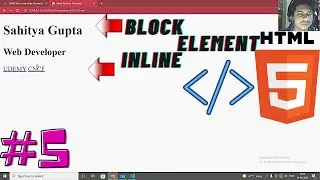 HTML #5 | What are Inline  V/S Block Elements in HTML  | Web Development.