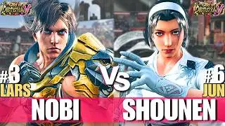 T8 - NOBI (#3 Ranked Lars) vs SHOUNEN (#6 Ranked Jun) | Tekken 8 High Level Gameplay