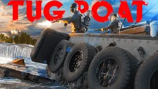 WE ESCAPED ON THE TUG BOAT WITH ALL THE LOOT (ONLINE RAID) - RUST MOVIE