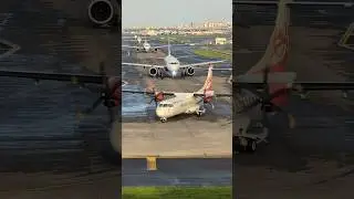 Best Plane Spotting moments Alliance Air ATR 72-600 | Morning Mumbai Airport | runway 27 