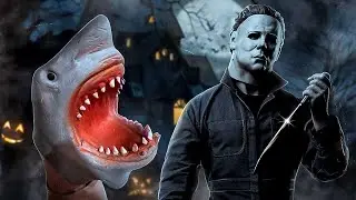 SHARK PUPPET MEETS MICHAEL MYERS!!!