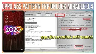 Oppo A5s Screen Lock Pattern And Frp Unlock Miracle 3.4 | Miracle box | 2021 | Mobile Tech Channel