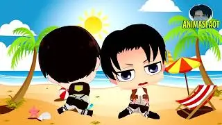CHIBI LEVI & EREN MAEN TIKTOK GEMOY BANGET ! #1 BLOOD POP