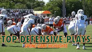 Top Defensive Plays in Spring Game | Full Highlights | Interceptions, Fumbles & Sacks