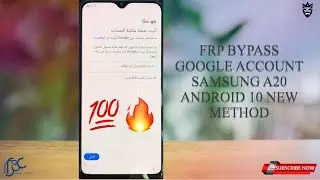 Frp Remove Google Account Samsung A20 | حذف حساب جوجل اجهزه سامسونج اصدار اندرويد 10