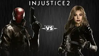 Injustice 2 - Красный Колпак против Чёрной Канарейки - Intros & Clashes (rus)