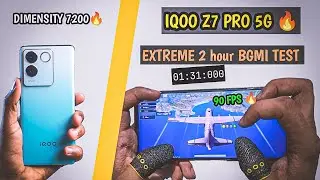 IQOO Z7 PRO PUBG TEST WITH FPS METER | GRAPHICS | 90 FPS | BOOTCAMP | HEATING | BATTERY DRAIN 🔥