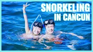 International Couple’s Snorkeling in Cancun